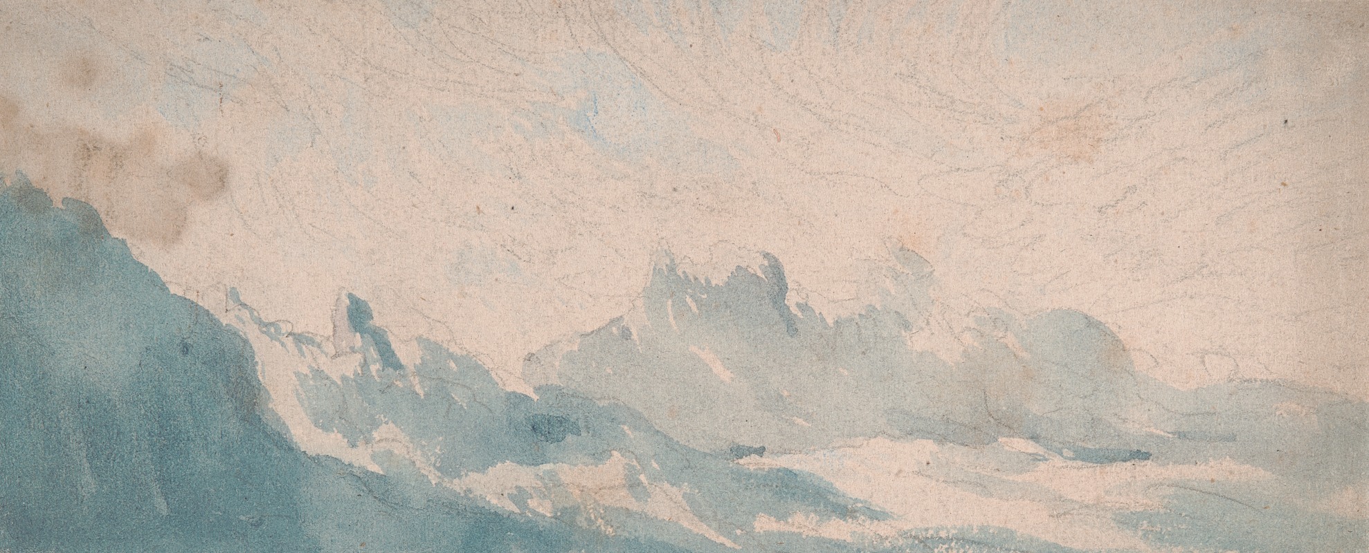 Thomas Lindsay - Wispy Cloud Above an Alpine Formation