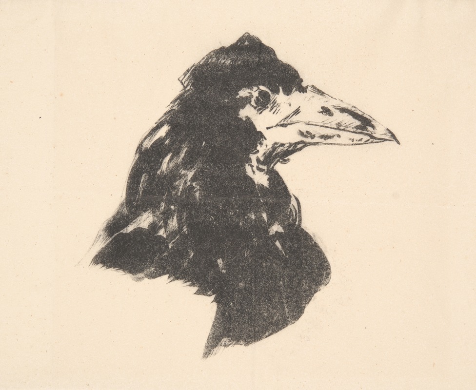 Édouard Manet - The Raven (Le corbeau); Design for the cover