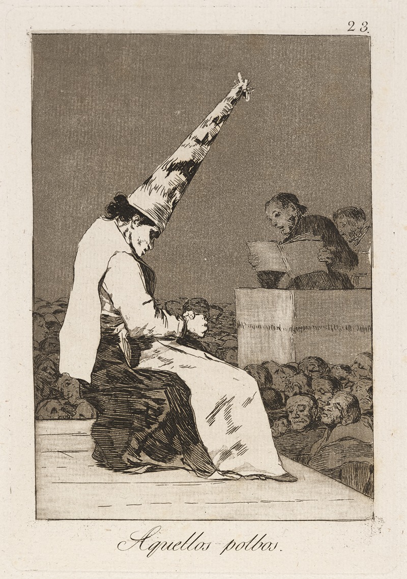 Francisco de Goya - Aquellos polbos. (Those specks of dust.)