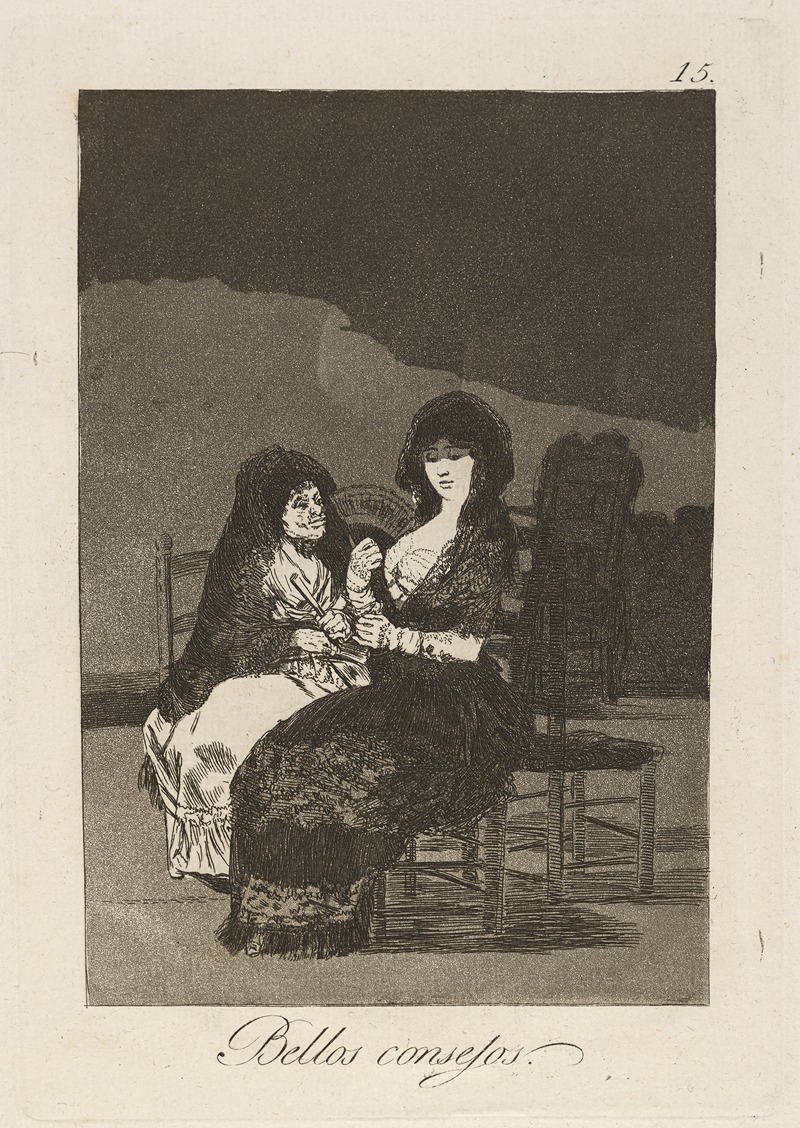 Francisco de Goya - Bellos consejos. (Pretty teachings.)