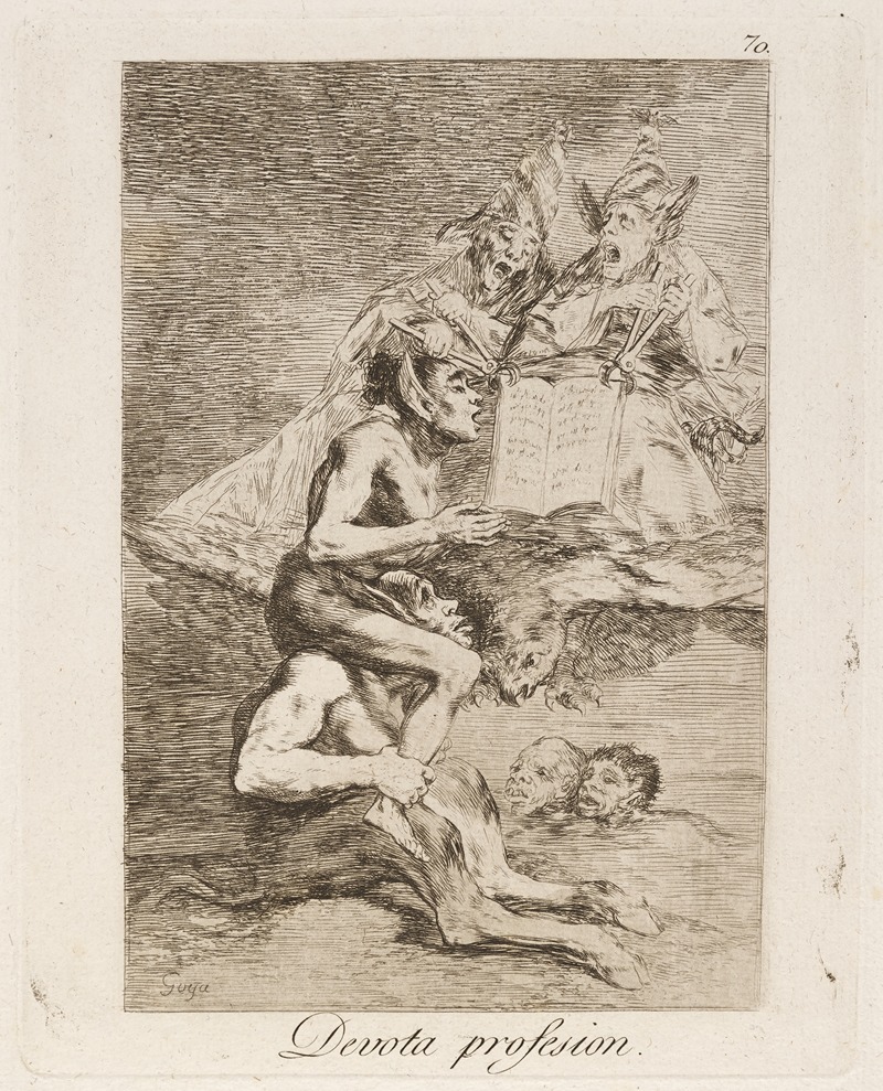 Francisco de Goya - Devota profesion. (Devout profession.)