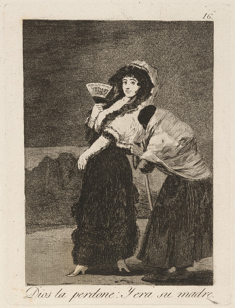 Francisco de Goya - Dios la perdone; Y era su madre. (For heaven’s sake; and it was her mother.)