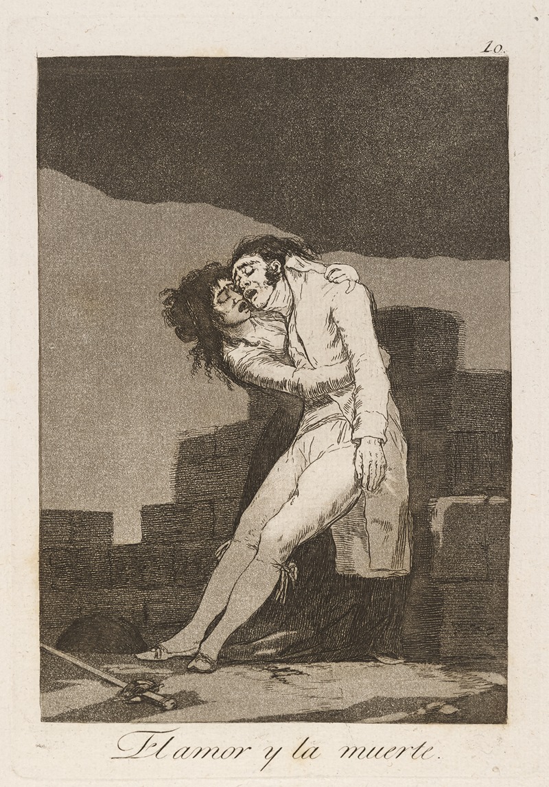 Francisco de Goya - El amor y la muerte. (Love and death.)
