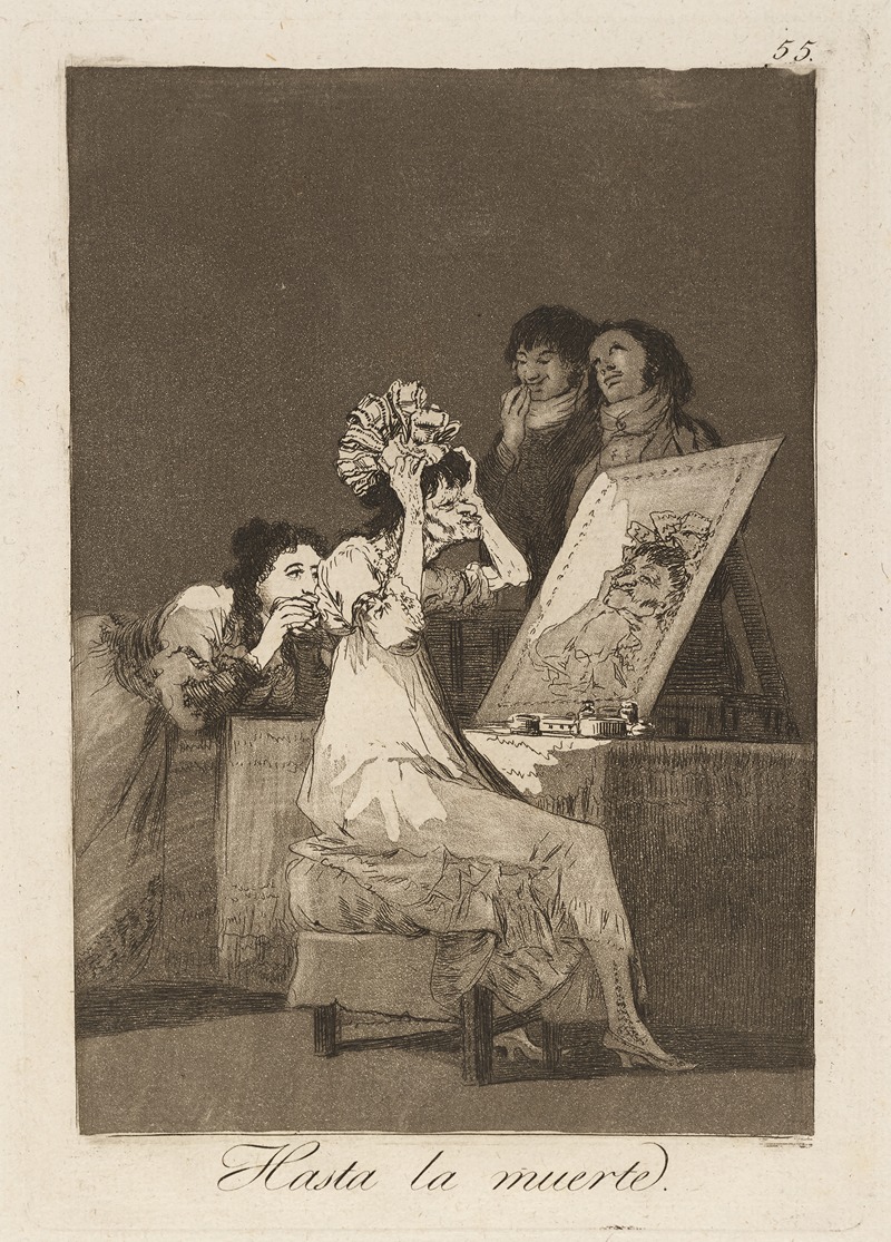 Francisco de Goya - Hasta la muerte. (Until death.)