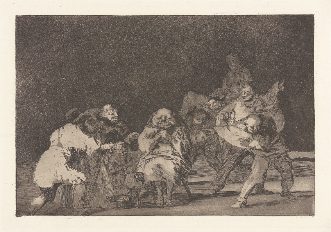Francisco de Goya - He Who Does Not Like Thee Will Defame Thee in Jest [Loyalty] (El Que No Te Ama, Burlando te Difama [La Lealtad])