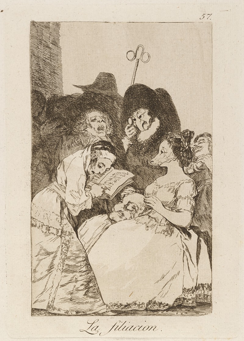 Francisco de Goya - La filiacion. (The filiation.)