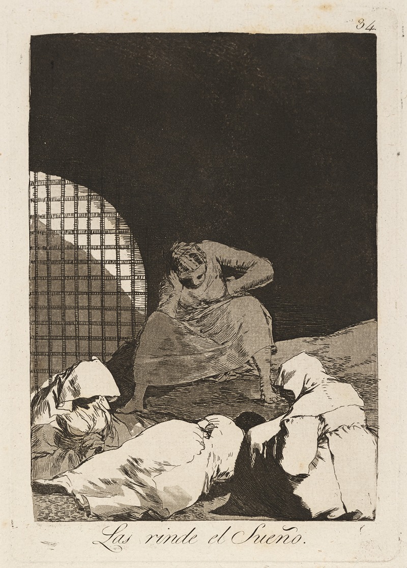 Francisco de Goya - Las rinde el Sueño. (Sleep overcomes them.)