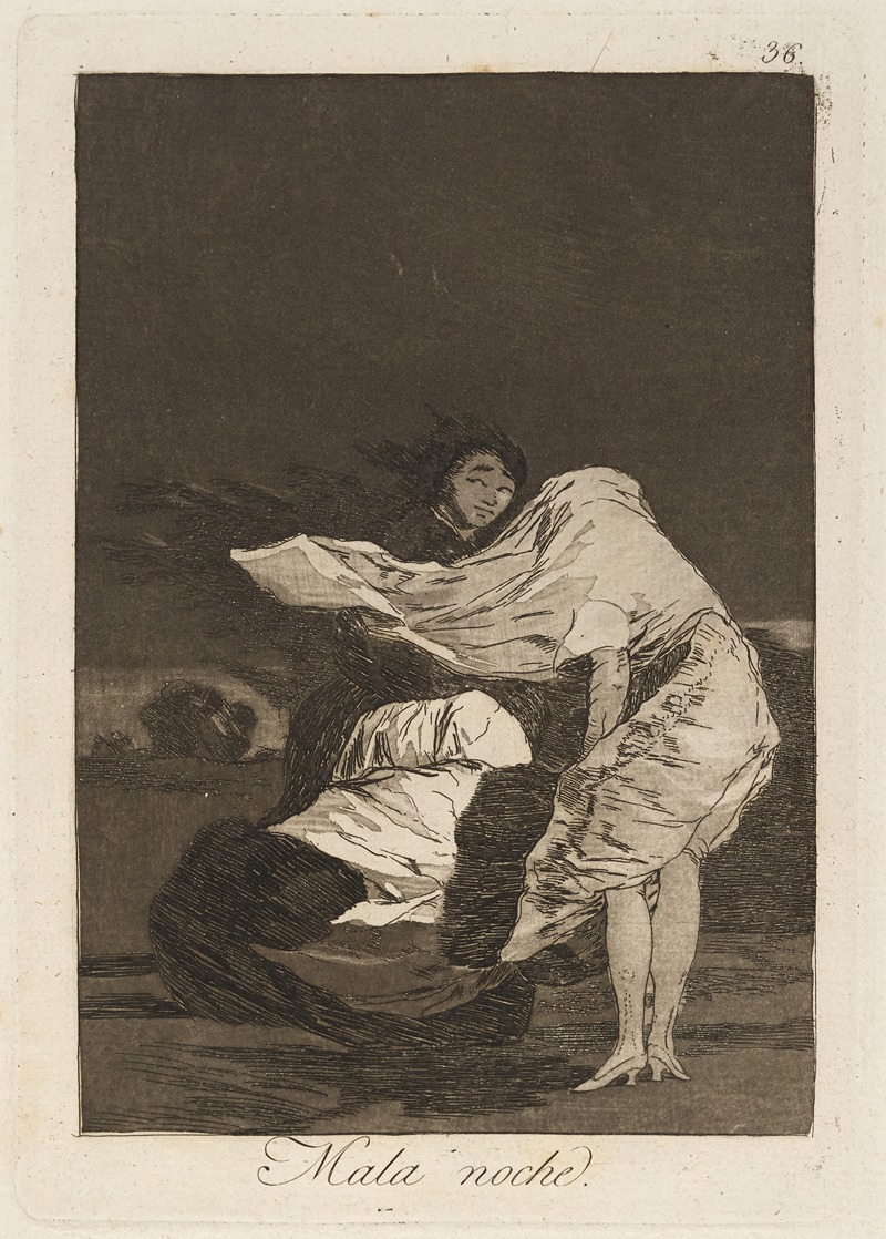 Francisco de Goya - Mala noche. (A bad night.)