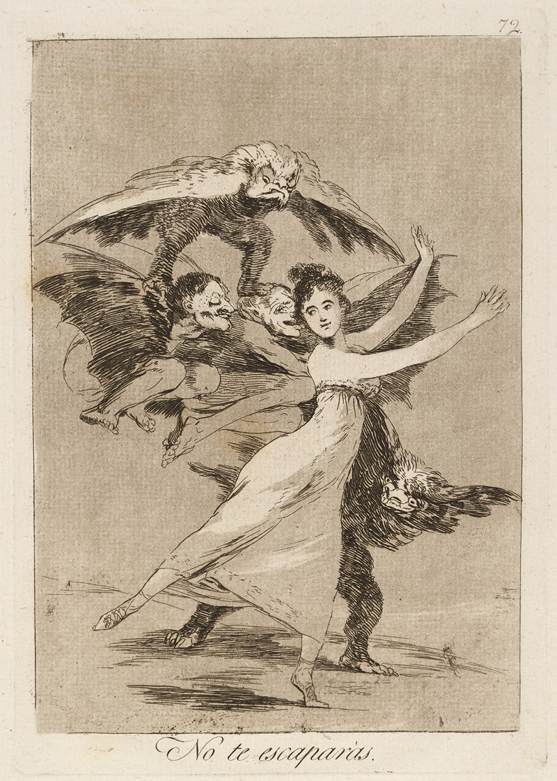 Francisco de Goya - No te escaparás. (You will not escape.)