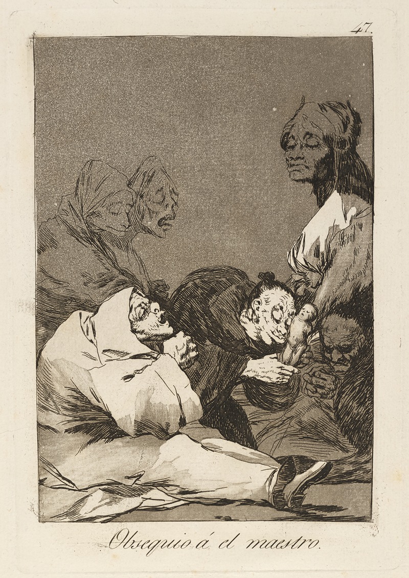 Francisco de Goya - Obsequio á el maestro. (A gift for the master.)