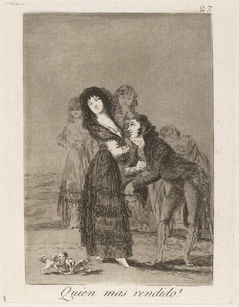 Francisco de Goya - Quien mas rendido (Which of them is the more overcome)