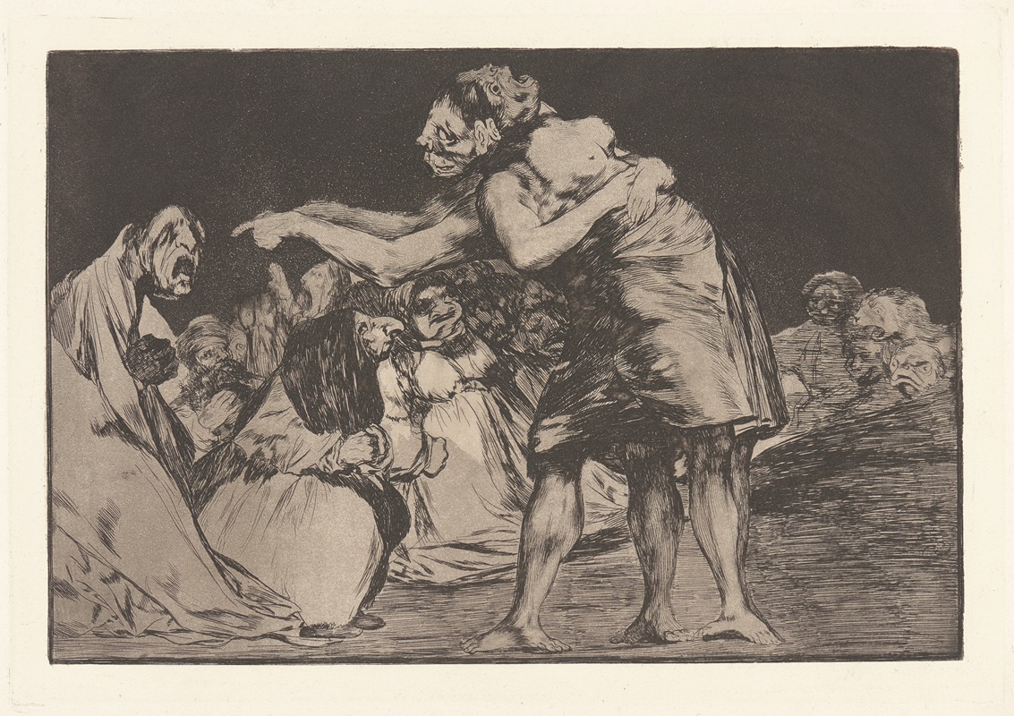 Francisco de Goya - She Who Is Ill Wed Never Misses a Chance to Say So [Disorderly Folly] (La Que Mal Marida Nunca le Falta Que Diga [Disparate Disordenado] [Disparate Matrimonial])