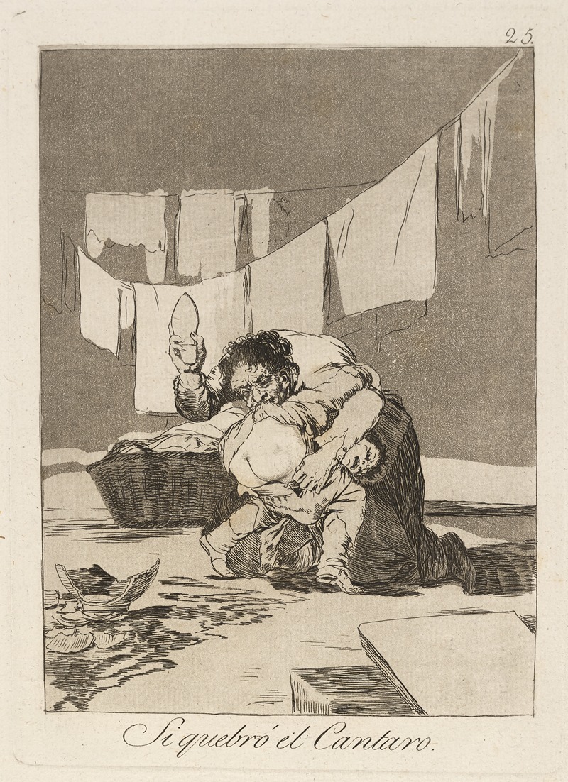 Francisco de Goya - Si quebró el Cantaro. (Yes he broke the pot.)