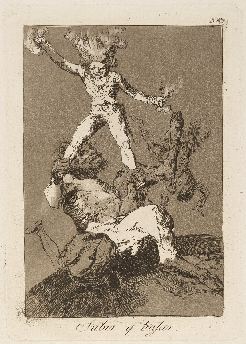 Francisco de Goya - Subir y bajar. (To rise and to fall.)