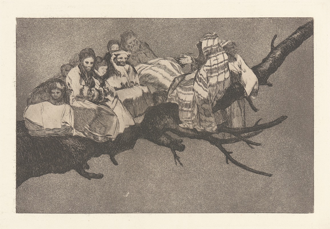 Francisco de Goya - To Go amongst the Branches, i.e. To Talk through One’s Hat [Ridiculous Folly] (Andarse por las Ramas [Disparate Ridiculo])