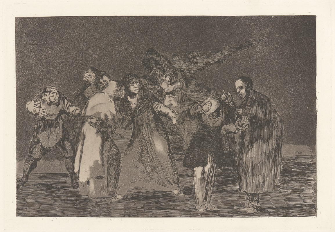 Francisco de Goya - Wounds Heal Quicker than Hasty Words (Sanas Cuchilladas Mas No Malas Palabras)