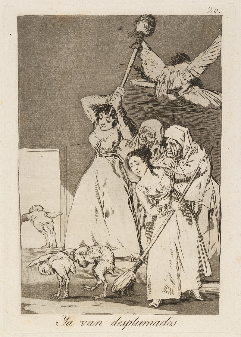 Francisco de Goya - Ya van desplumados. (There they go plucked.)