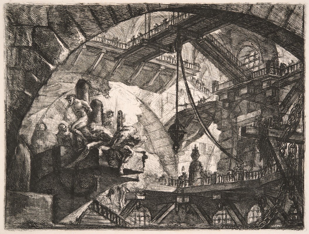 Giovanni Battista Piranesi - Prisoners on a Projecting Platform