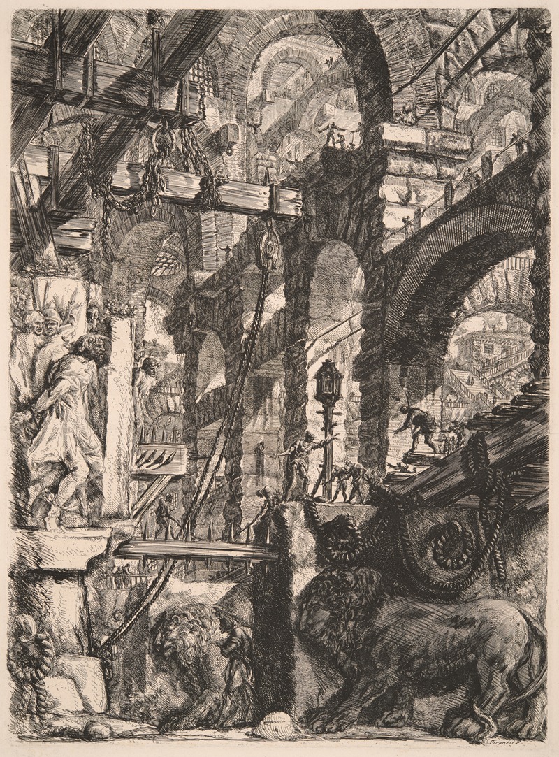 Giovanni Battista Piranesi - The Lion Bas-Reliefs