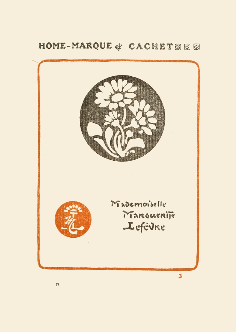 George Auriol - Le second livre des monogrammes, marques, cachets et es libris Pl.03