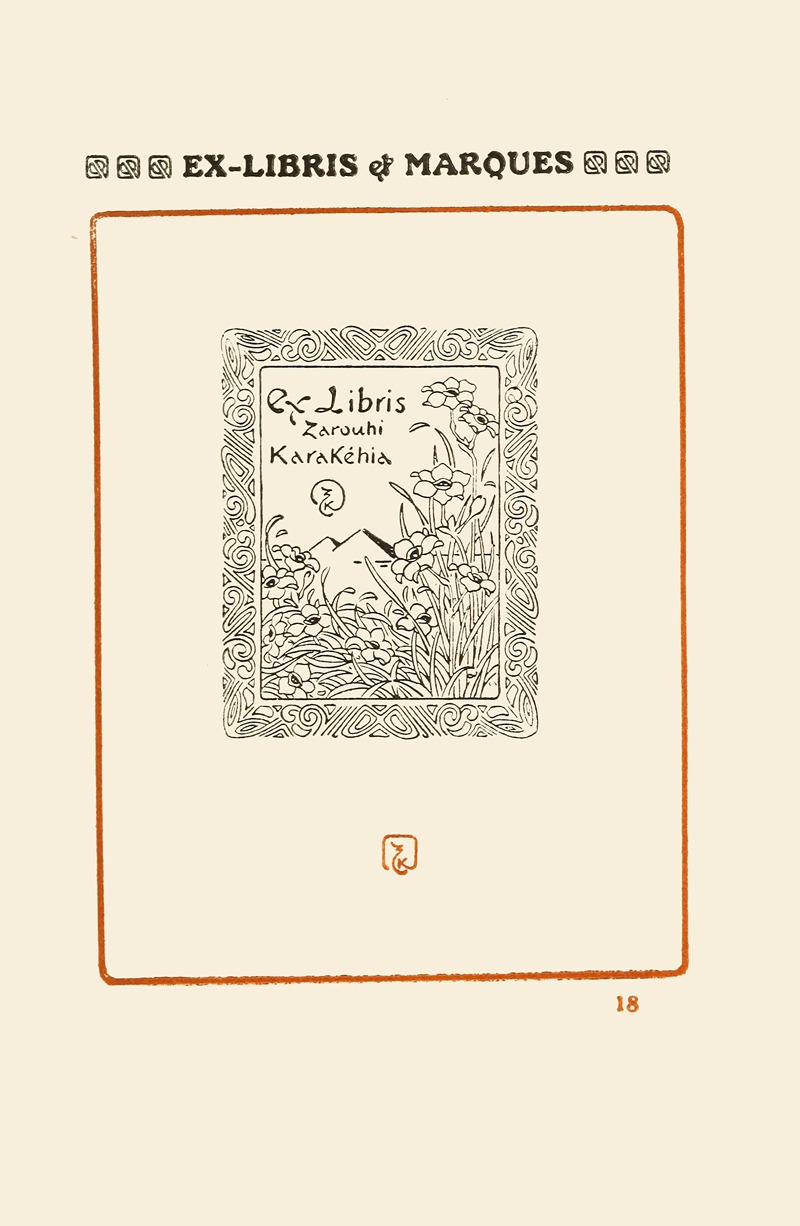 George Auriol - Le second livre des monogrammes, marques, cachets et es libris Pl.16