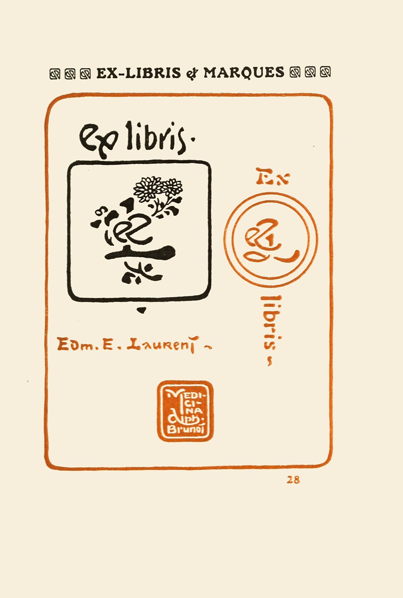 George Auriol - Le second livre des monogrammes, marques, cachets et es libris Pl.26