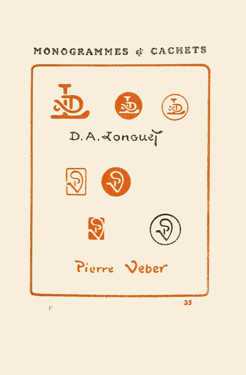 George Auriol - Le second livre des monogrammes, marques, cachets et es libris Pl.33