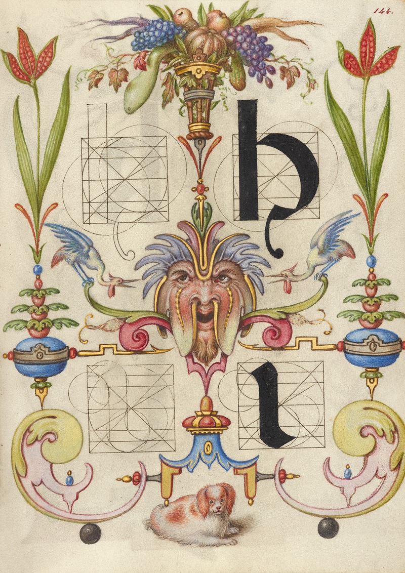 Joris Hoefnagel - Guide for Constructing the Letters h and i