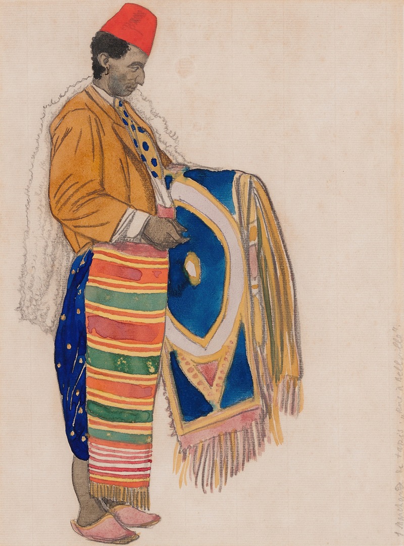 Léon Bakst - Costume design for ‘Aladin ou la Lampe Merveilleuse’; Le Marchand de tapis