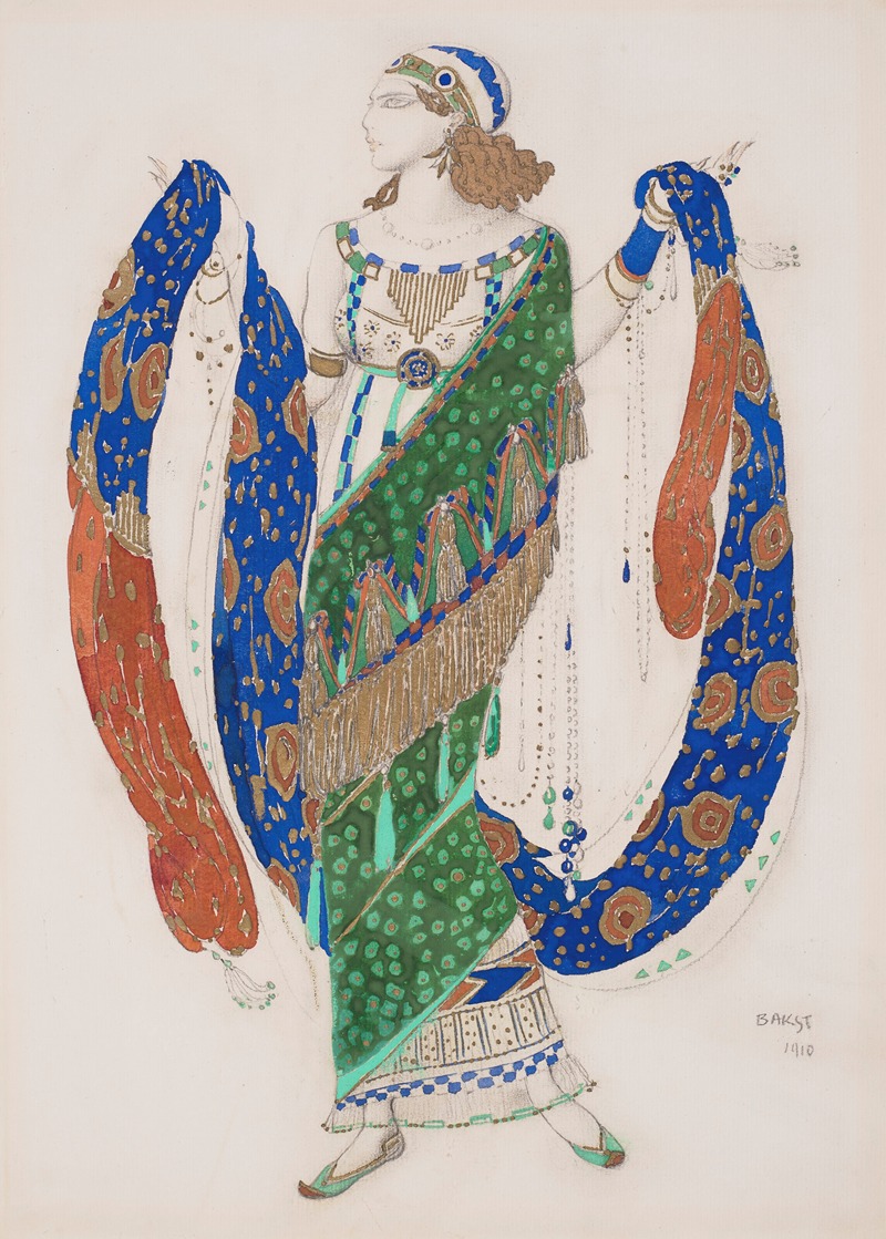 Léon Bakst - Costume design for an Oriental dancer