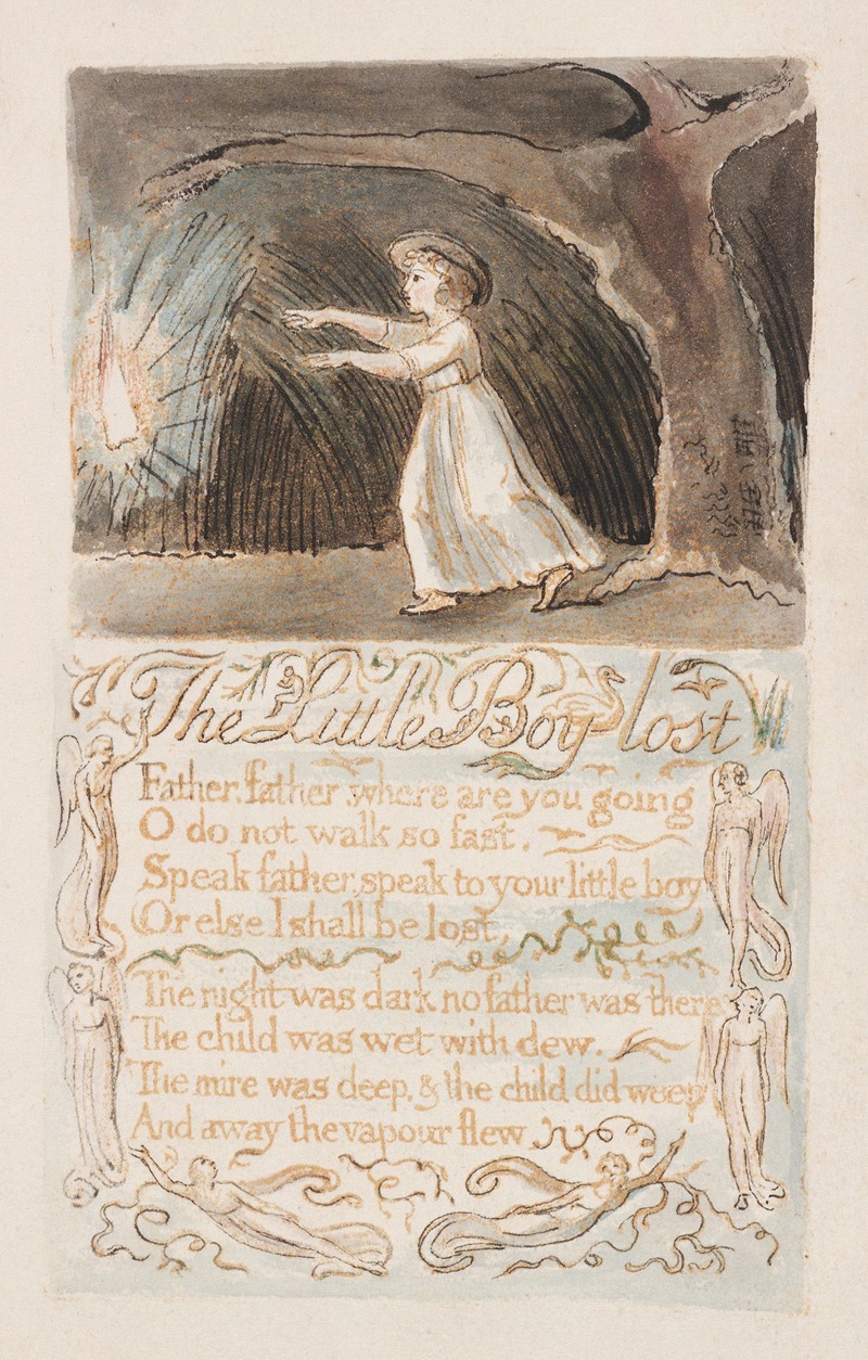 William Blake - Pl. 12 – The Little Boy Lost
