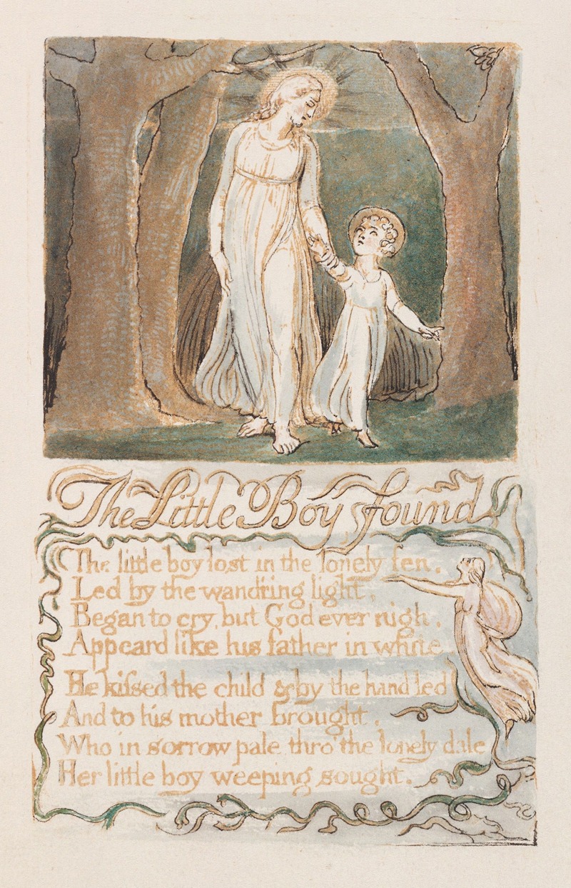 William Blake - Pl. 13 – The Little Boy Found