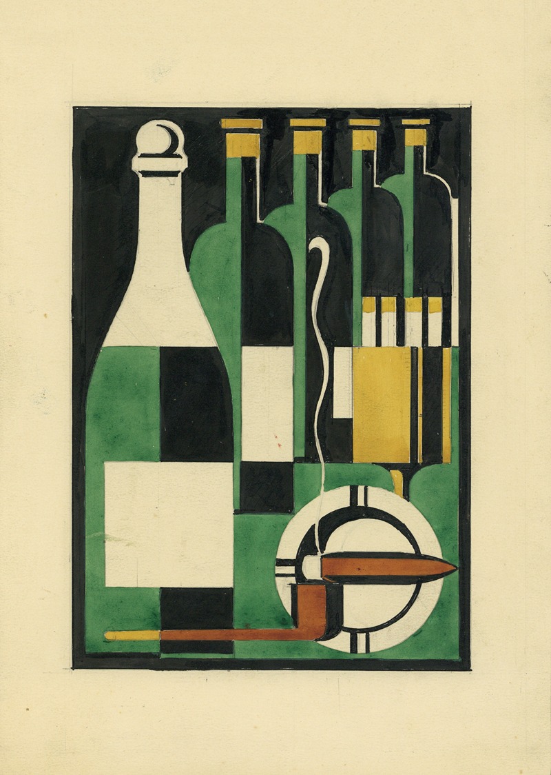 Albert Daenens - Ontwerp reclame champagne, rookwaren, sterke dranken