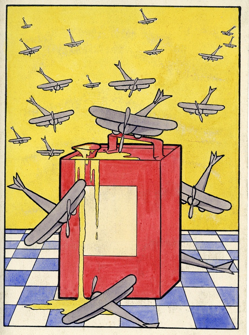 Albert Daenens - Reclameontwerp voor machineolie