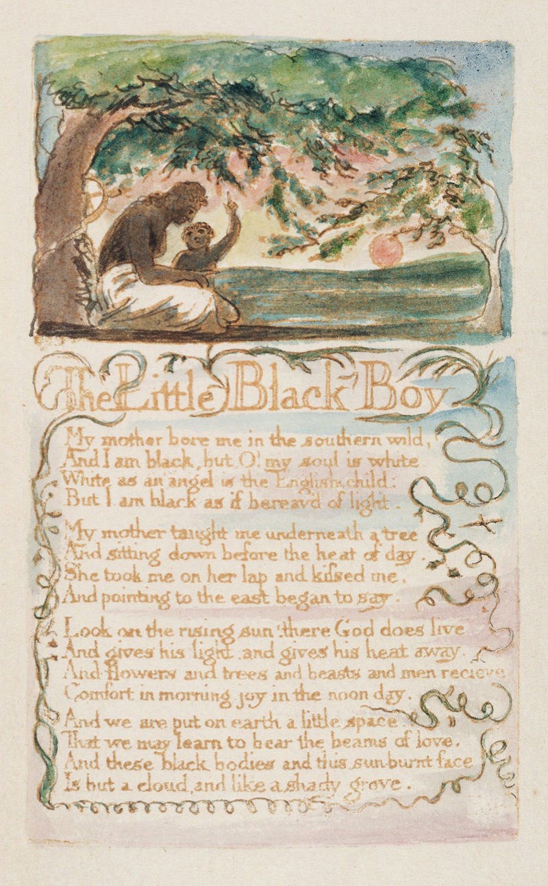William Blake - Pl. 25 – The Little Black Boy