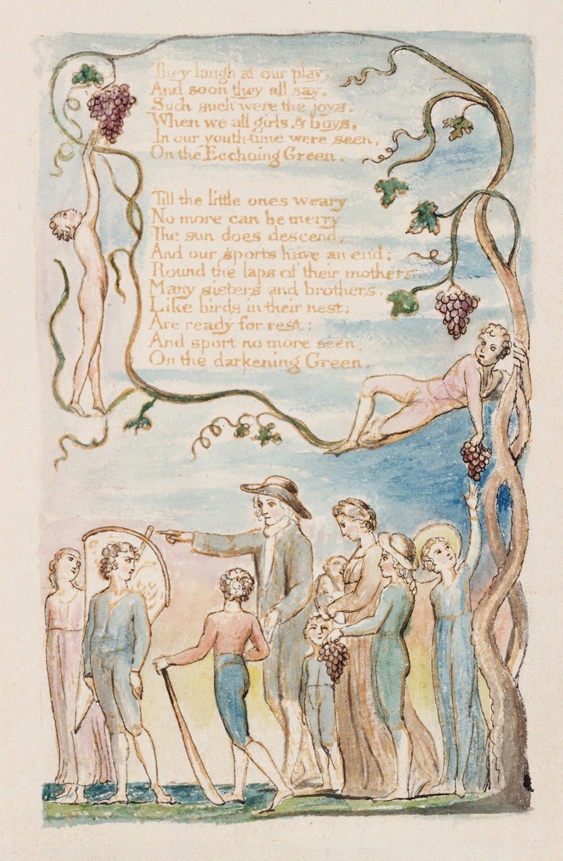 William Blake - Pl. 6 – Ecchoing Green