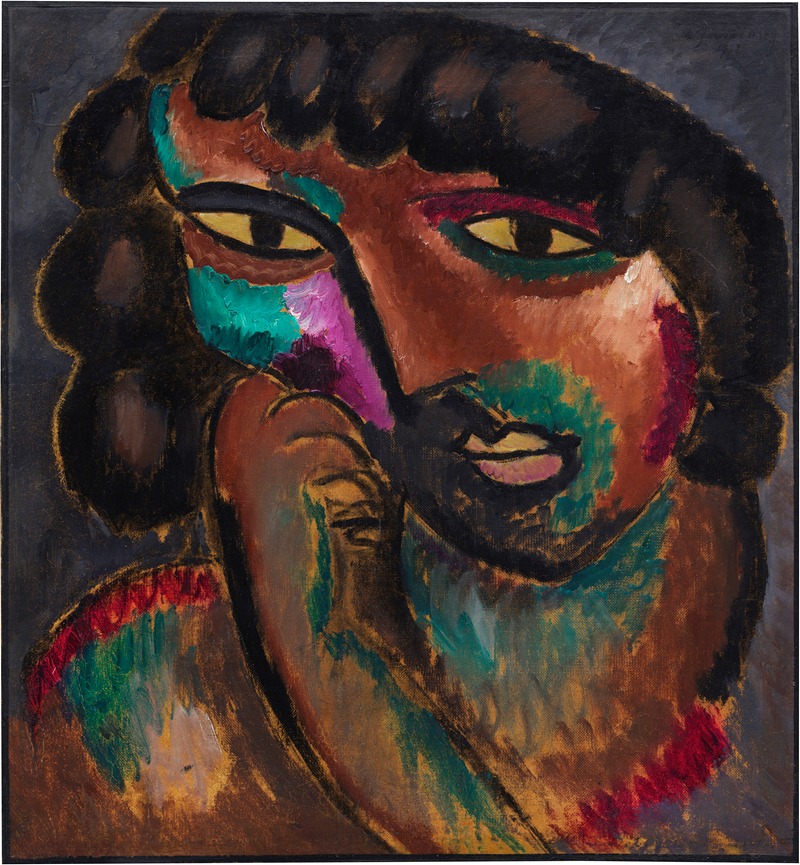 Alexej von Jawlensky - Kopf in Bronzefarben – Bildnis Sacharoff
