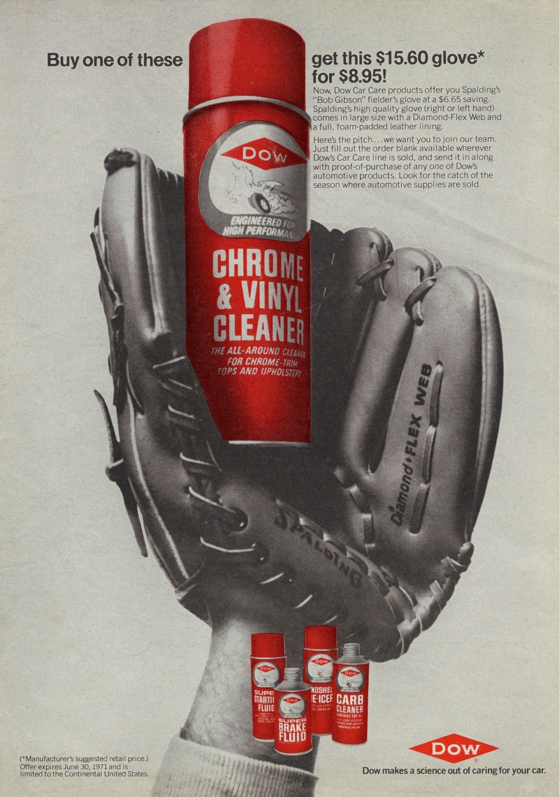 Dow Chemical Company - Advertisement for Dow Car Care products