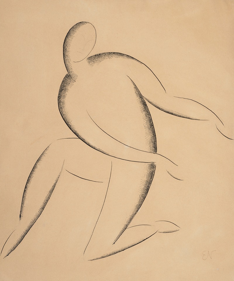 Elie Nadelman - Kneeling Figure
