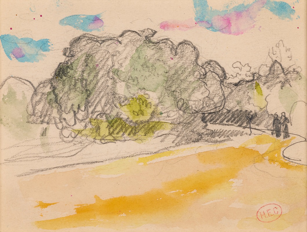 Henri-Edmond Cross - Promenade au bois de Boulogne
