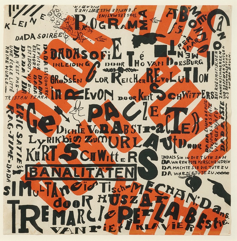 Kurt Schwitters - Kleine Dada soirée – La Haye, 9 janvier 1923