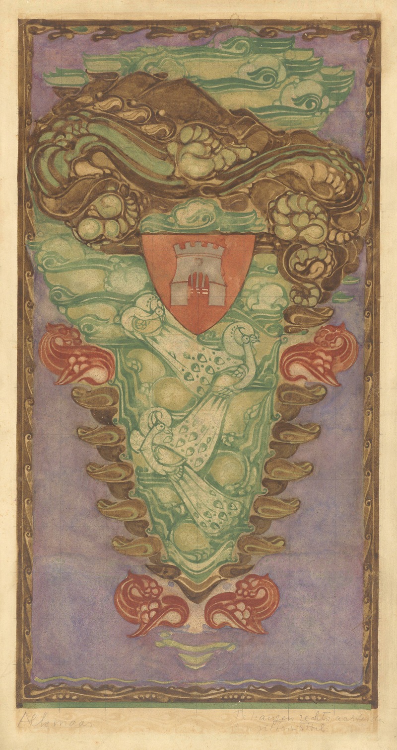 Willem Arondéus - Design for a tapestry