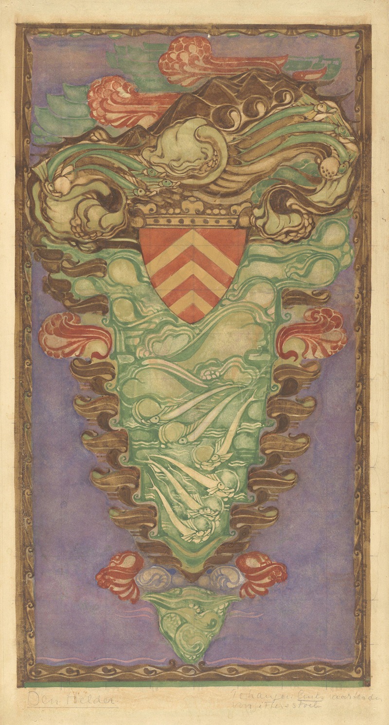 Willem Arondéus - Design for a tapestry