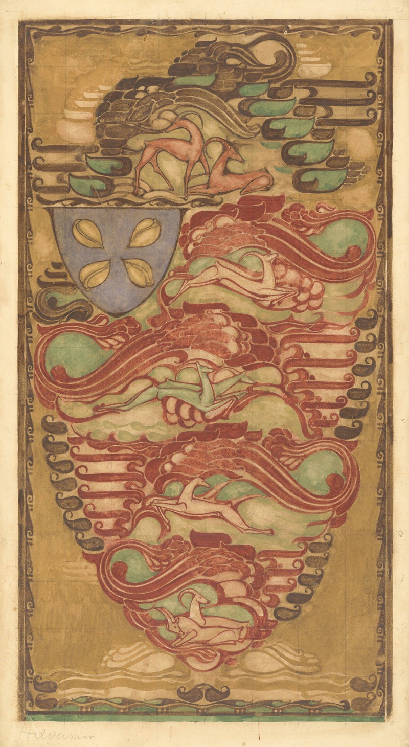 Willem Arondéus - Design for a tapestry