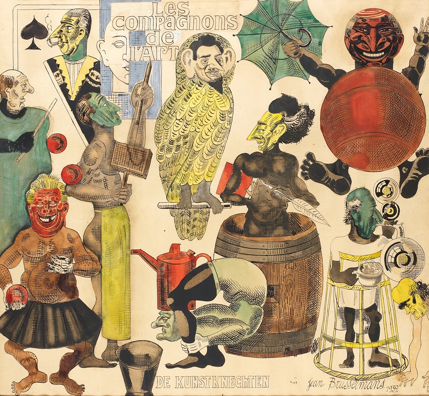Jean Brusselmans - Les compagnons de l art. De Kunstknechten