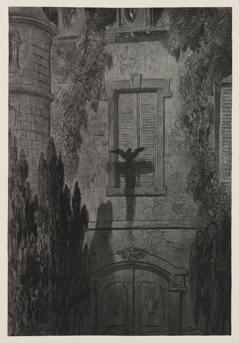 Gustave Doré - The Raven Pl.11