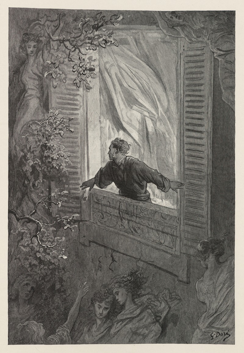 Gustave Doré - The Raven Pl.12