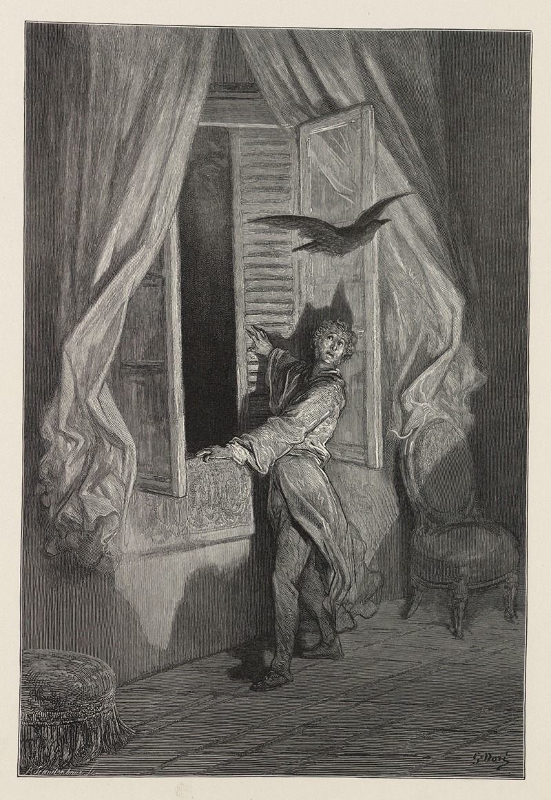 Gustave Doré - The Raven Pl.13