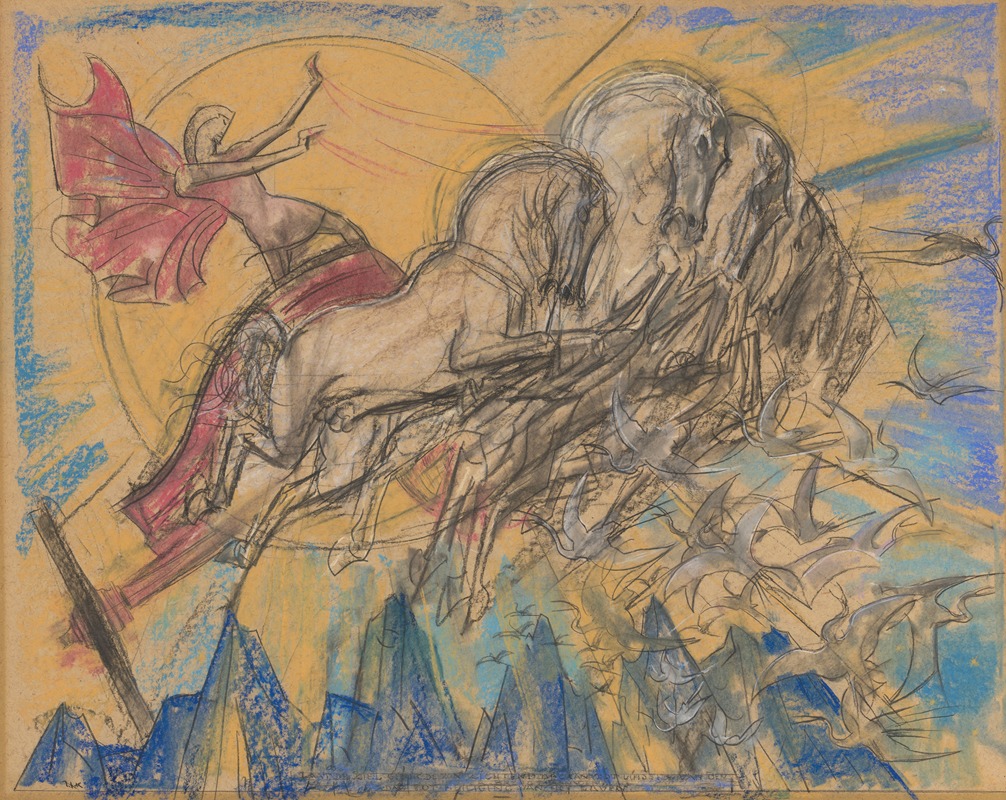 Willem van Konijnenburg - De zonnegod Apollo in zijn wagen