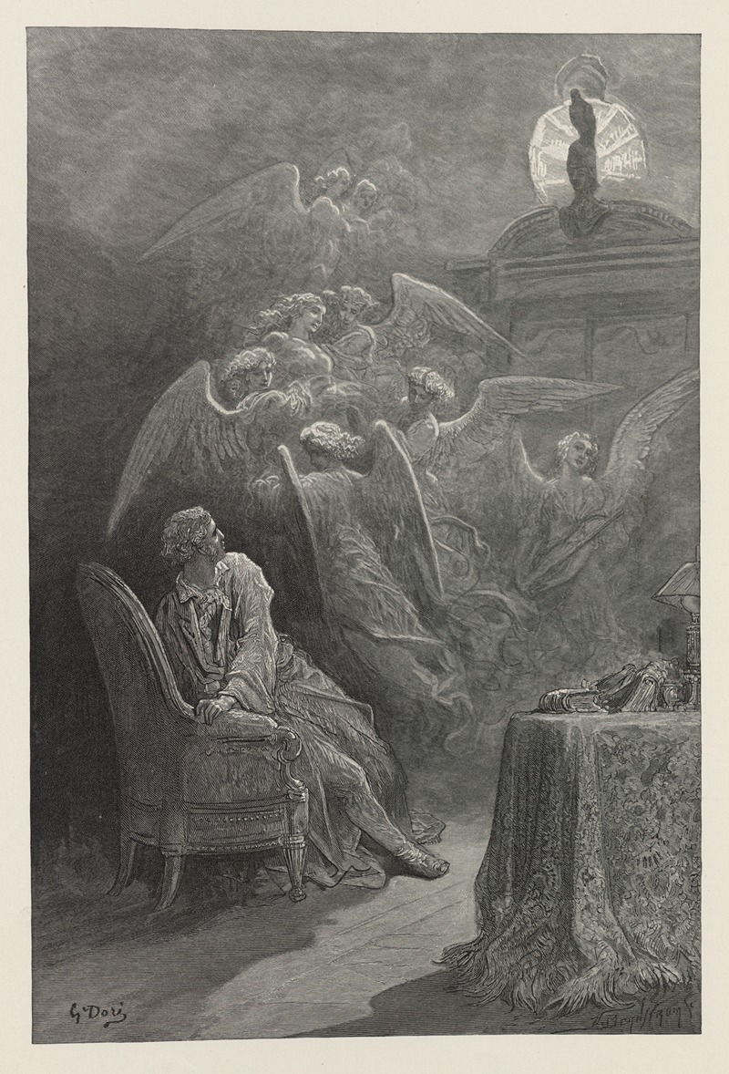 Gustave Doré - The Raven Pl.19